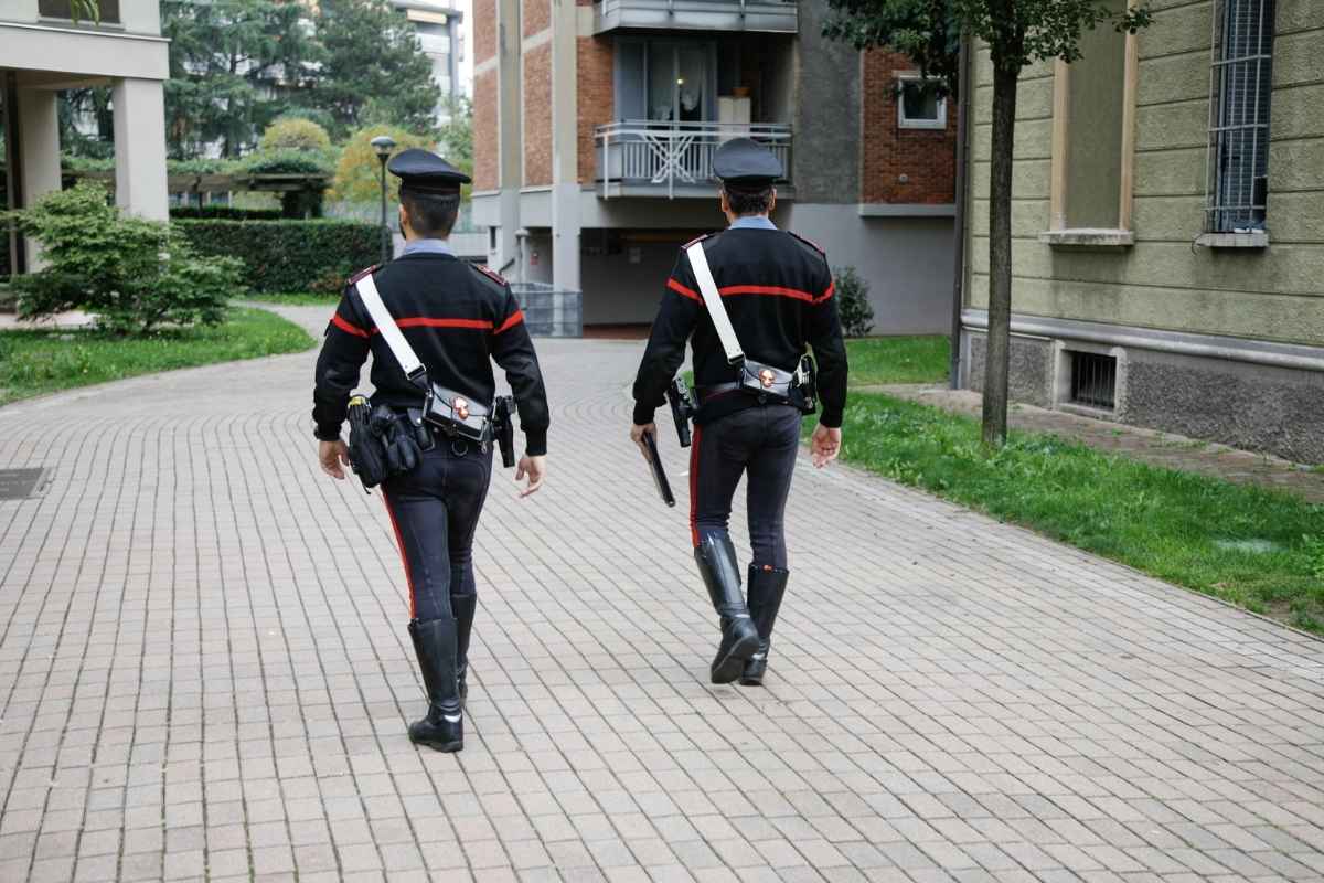 Carabinieri sul posto a Novate Milanese