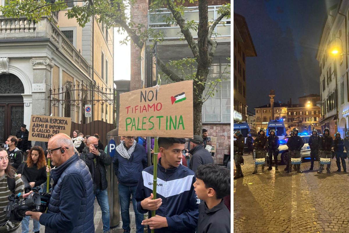 Partita Italia-Israele e corteo pro-Pal, alta tensione a Udine